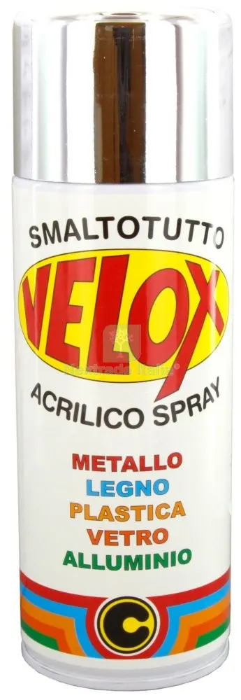 6PZ Velox Spray Effetto Specchiante Argento Bomboletta da 400 ML — Bombolette e vernici spray — rif. FERX.2781