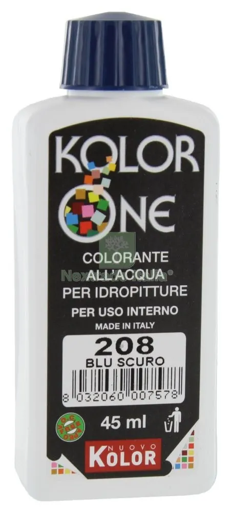 12PZ COLOR-ANTE KOLOR ONE ML.45 N.208 BLU SCURO — Pitture murali e idropitture — rif. FERX.27816 12PZ COLOR-ANTE KOLOR ONE ML.45 N.208 BLU SCURO — Pitture murali e idropitture — rif. FERX.27816