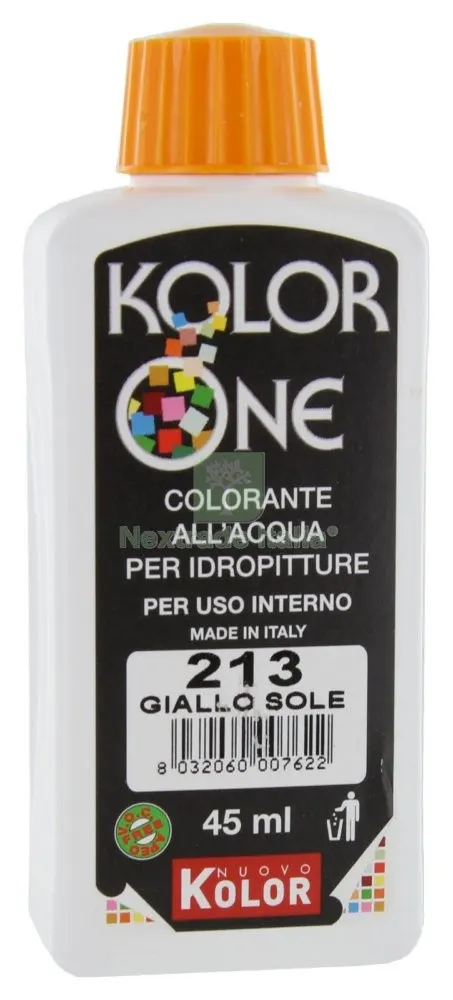 12PZ COLOR-ANTE KOLOR ONE ML.45 N.213 GIALLO SOLE — Pitture murali e idropitture — rif. FERX.27825 12PZ COLOR-ANTE KOLOR ONE ML.45 N.213 GIALLO SOLE — Pitture murali e idropitture — rif. FERX.27825