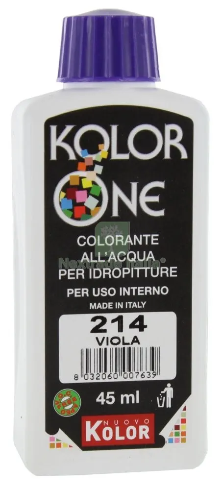 12PZ COLOR-ANTE KOLOR ONE ML.45 N.214 VIOLA — Pitture murali e idropitture — rif. FERX.27831 12PZ COLOR-ANTE KOLOR ONE ML.45 N.214 VIOLA — Pitture murali e idropitture — rif. FERX.27831