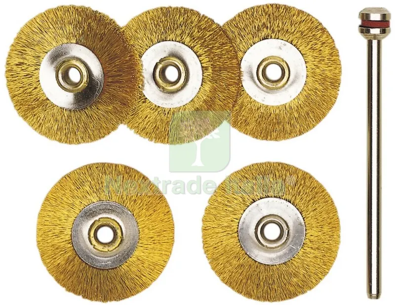PROXXON 28962 "FIGURA 22" SPAZZOLE OTTONE MM.22 — Raccordi in ghisa e figure — rif. FERX.28014