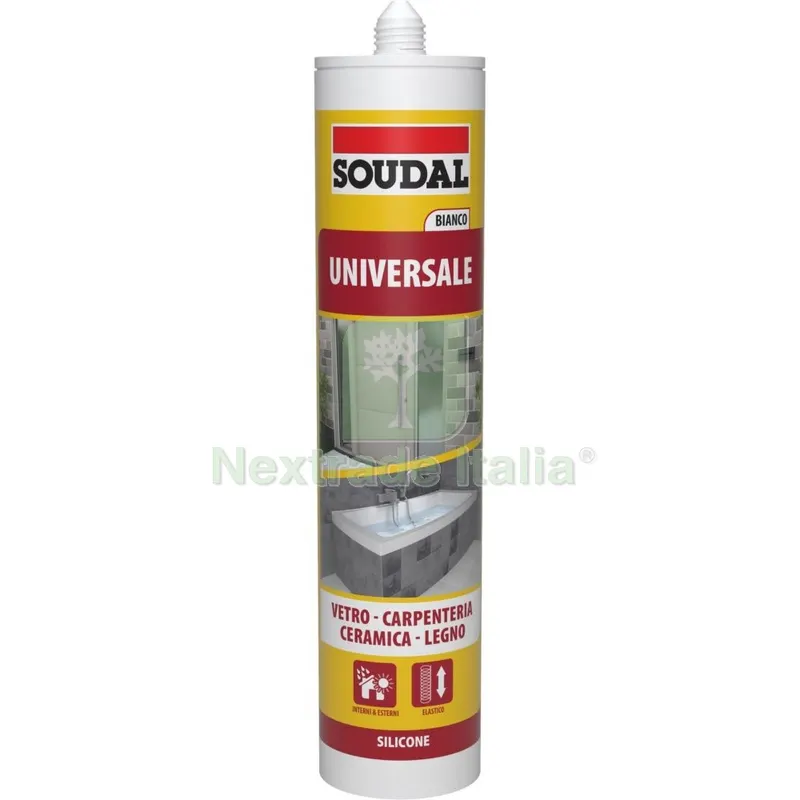 24PZ Soudal Cartuccia Silicone Univ. Bianco ML.280 — Adesivi e sigillanti — rif. FERX.2806 24PZ Soudal Cartuccia Silicone Univ. Bianco ML.280 — Adesivi e sigillanti — rif. FERX.2806