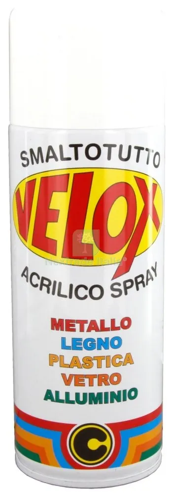 6PZ Velox Spray Acrilico Bianco Elettrodomestici — Bombolette e vernici spray — rif. FERX.2807