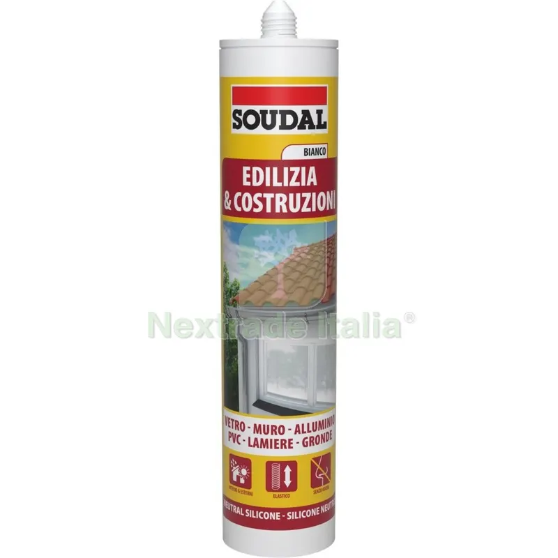 12PZ Soudal Silicone Neutro Bianco ML.300 — Adesivi e sigillanti — rif. FERX.2816 12PZ Soudal Silicone Neutro Bianco ML.300 — Adesivi e sigillanti — rif. FERX.2816