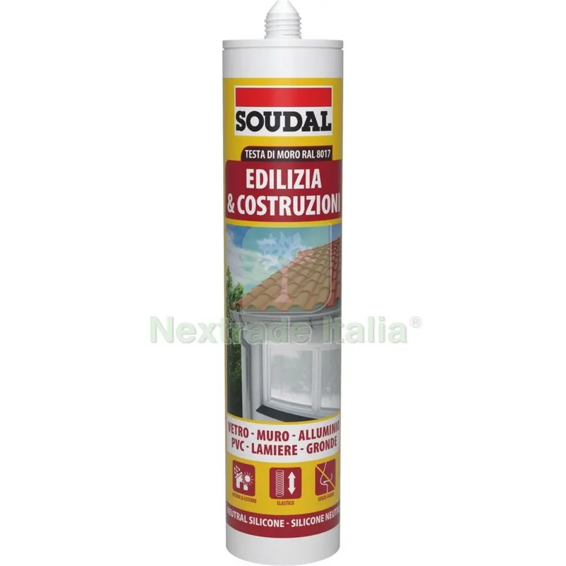 12PZ Soudal Silicone Neutro Testa di Moro ML.300 — Adesivi e sigillanti — rif. FERX.2822 12PZ Soudal Silicone Neutro Testa di Moro ML.300 — Adesivi e sigillanti — rif. FERX.2822