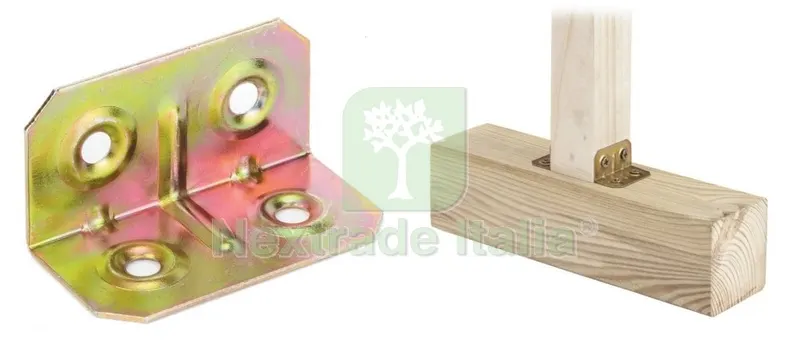 200PZ Piastra Angolare in Acciaio Tropicalizzato MM 40X20X20 — Casalinghi e organizzazione — rif. FERX.2824 200PZ Piastra Angolare in Acciaio Tropicalizzato MM 40X20X20 — Casalinghi e organizzazione — rif. FERX.2824