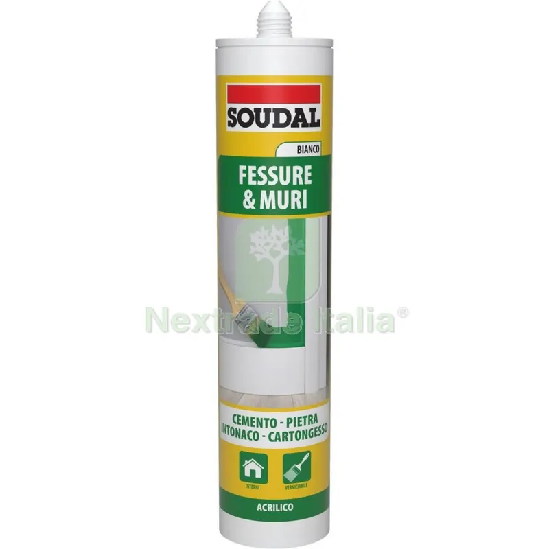 12PZ Soudal Cartuccia Acrilico Bianco ML.300 — Adesivi e sigillanti — rif. FERX.2825 12PZ Soudal Cartuccia Acrilico Bianco ML.300 — Adesivi e sigillanti — rif. FERX.2825