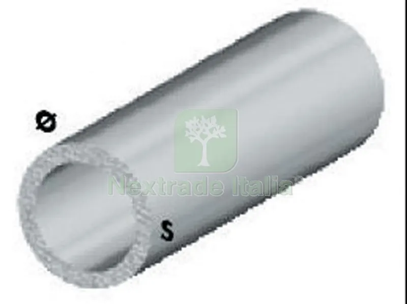 5PZ PROFILO ARGENTO H.100 cm TUBO TONDO 20X1 mm — Profili e angolari decorativi — rif. FERX.28266 5PZ PROFILO ARGENTO H.100 cm TUBO TONDO 20X1 mm — Profili e angolari decorativi — rif. FERX.28266