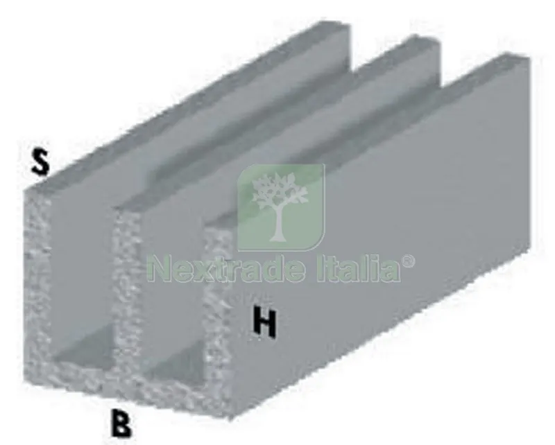 5PZ PROFILO ARGENTO H.200 cm CANALINO UU 20X18X1 mm — Profili e angolari decorativi — rif. FERX.28398 5PZ PROFILO ARGENTO H.200 cm CANALINO UU 20X18X1 mm — Profili e angolari decorativi — rif. FERX.28398