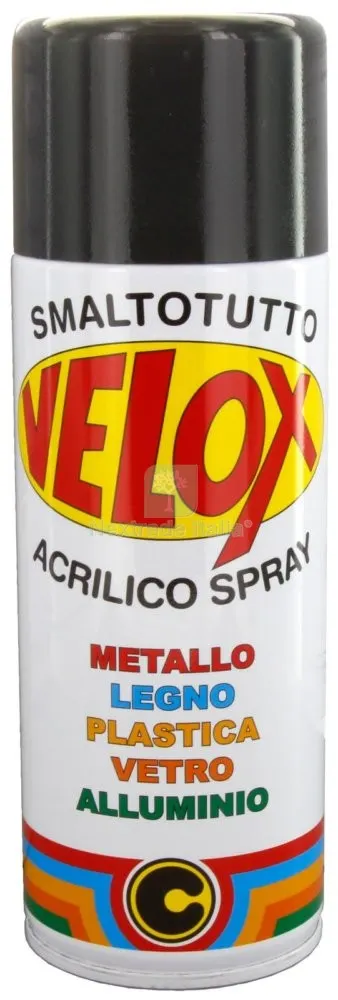 6PZ Velox Spray Acrilico Grigio Antracite RAL7016 — Bombolette e vernici spray — rif. FERX.2872 6PZ Velox Spray Acrilico Grigio Antracite RAL7016 — Bombolette e vernici spray — rif. FERX.2872