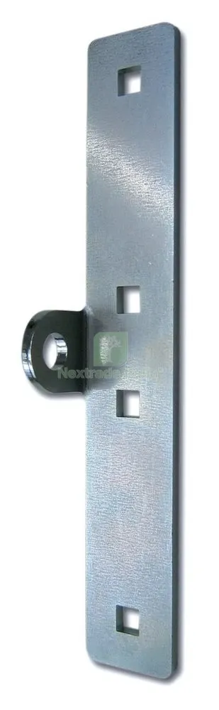 10PZ Portalucchetto Verticale in Acciaio Zincato MM 5X40X250 — Lucchetti e catene — rif. FERX.28909
