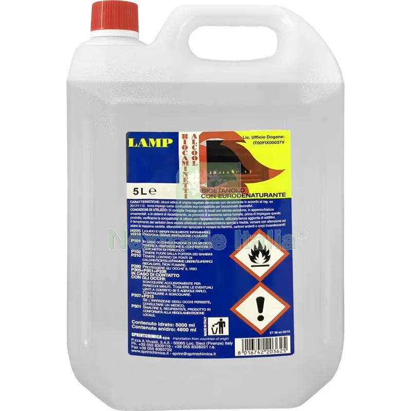 4PZ BIOETANOLO LT.5 — Trattamento e depurazione acqua — rif. FERX.28982 4PZ BIOETANOLO LT.5 — Trattamento e depurazione acqua — rif. FERX.28982