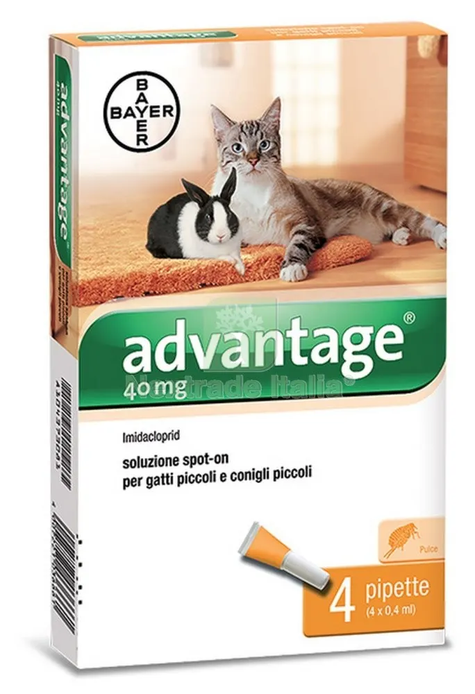 BAYER ADVANTAGE SPOT ON 40 GATTI FINO A KG.4 — Gatti — rif. FERX.29089