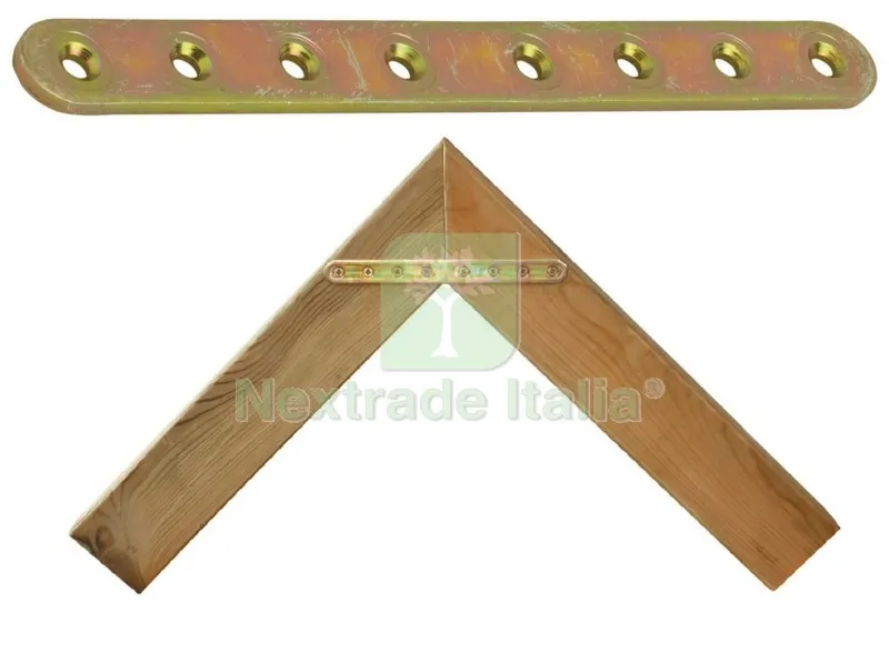 25PZ Piastra Diritta in Acciaio Tropicalizzato MM 4,0X20X100 — Casalinghi e organizzazione — rif. FERX.2910