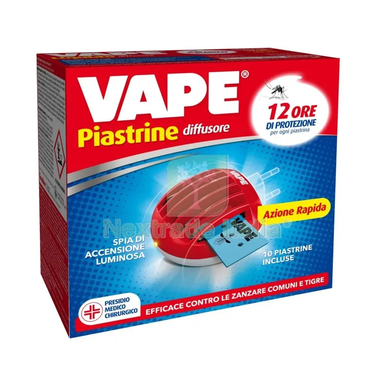 12PZ VAPE ELETTROEMANATORE+10 PIASTRINE — Protezione piante e sementi — rif. FERX.29112 12PZ VAPE ELETTROEMANATORE+10 PIASTRINE — Protezione piante e sementi — rif. FERX.29112
