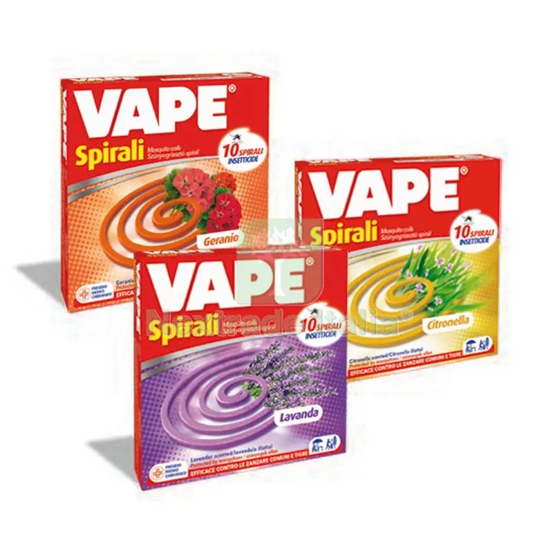 24CF Vape Spirali Antizanzare Profumate 10 PZ — Disinfestazione e controllo nocivi — rif. FERX.29135