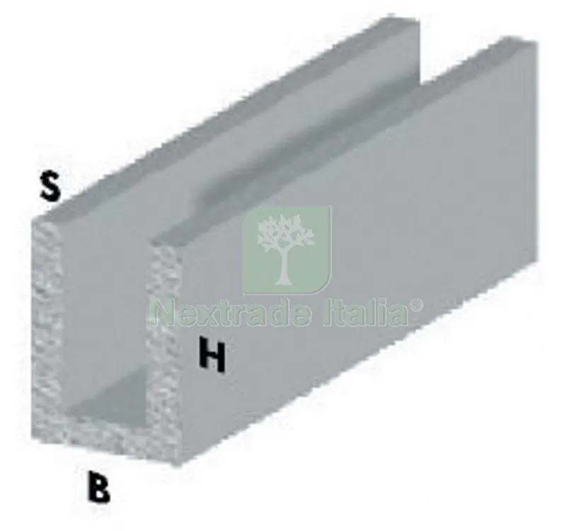 5PZ PROFILO ARGENTO H.100 cm CANALINO U 10X10X1 mm — Profili e angolari decorativi — rif. FERX.29382 5PZ PROFILO ARGENTO H.100 cm CANALINO U 10X10X1 mm — Profili e angolari decorativi — rif. FERX.29382