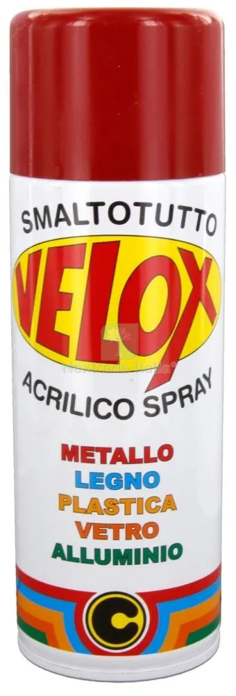 6PZ Velox Spray Acrilico Rosso Rubino Bomboletta 400 ML RAL 3003 — Bombolette e vernici spray — rif. FERX.2970