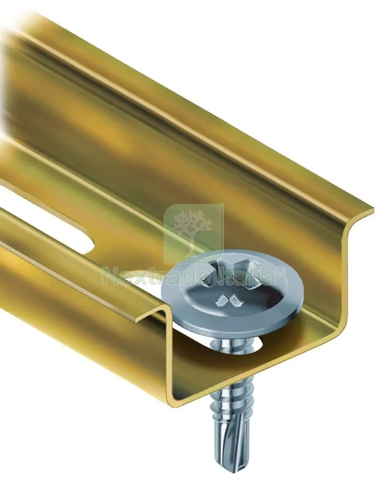 200PZ DRILLEX/FFLL AUTOPERFORANTI FUNGO FLANGIATA LARGA,CON ZINCATURA BIANCA 4,8X32 — Viti — rif. FERX.30055