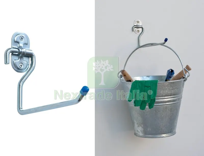 10PZ GANCIO ZINCATO A "L" MM.150 ART. 4030 — Ferramenta porte e finestre — rif. FERX.30101