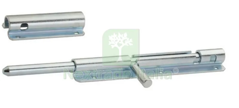 2PZ Catenaccio Pesante per Lucchetto Tondo Zincato MM.200 — Lucchetti e catene — rif. FERX.30151 2PZ Catenaccio Pesante per Lucchetto Tondo Zincato MM.200 — Lucchetti e catene — rif. FERX.30151