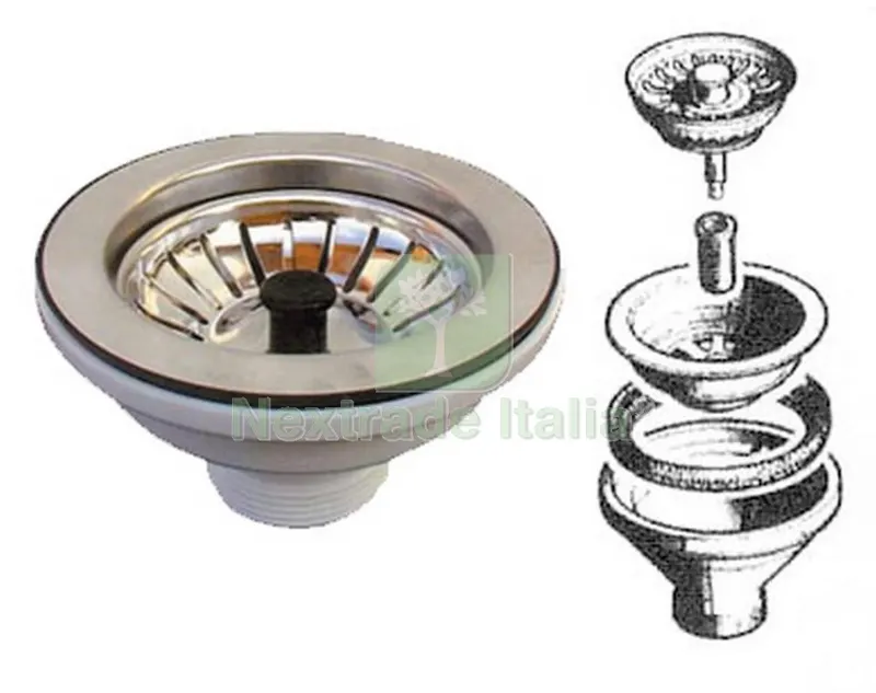 PILETTA BASKET 3 1/2 CON TAPPO GR. 11/2 — Scarichi e sifoni — rif. FERX.30403