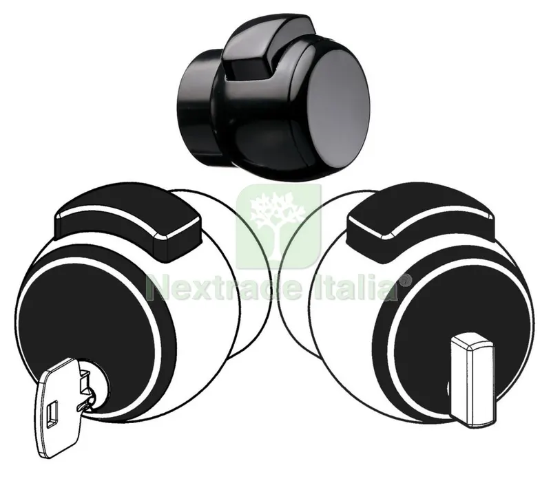 Meroni Pomolo Premiapri ART. 13NE Nero — Maniglie e pomelli — rif. FERX.30782
