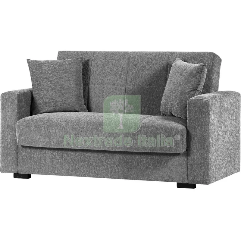 Divano per 2 Persone con Cassettone Nora Young Light Gray 108 — Arredo — rif. FERX.3101 Divano per 2 Persone con Cassettone Nora Young Light Gray 108 — Arredo — rif. FERX.3101