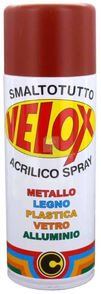 6PZ VELOX SPRAY ANTIRUGGINE ROSSA RAL 3009 — Vernici e smalti — rif. FERX.3103 6PZ VELOX SPRAY ANTIRUGGINE ROSSA RAL 3009 — Vernici e smalti — rif. FERX.3103
