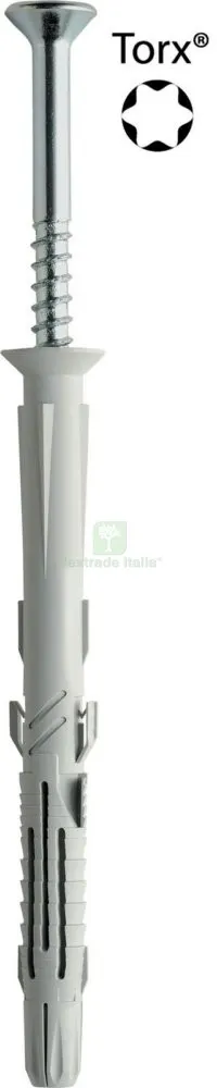 50PZ ELEMATIC TASSELLO T88V 10X185 CON VITE TORX — Tasselli e ancoraggi — rif. FERX.31147