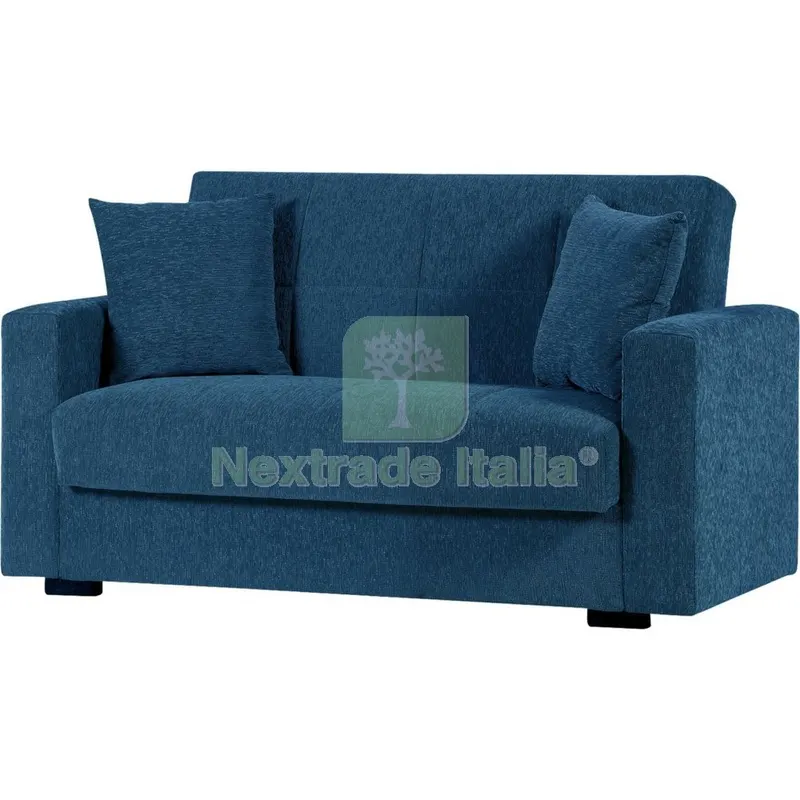 Divano per 2 Persone con Cassettone Nora Young Blue 115 — Arredo — rif. FERX.3115 Divano per 2 Persone con Cassettone Nora Young Blue 115 — Arredo — rif. FERX.3115