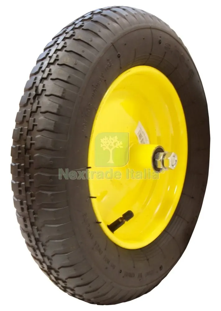RUOTA VESPA PER CARRIOLA INTERASSE 110 MM CON CUSCINETTI — Attrezzi da giardino — rif. FERX.3129