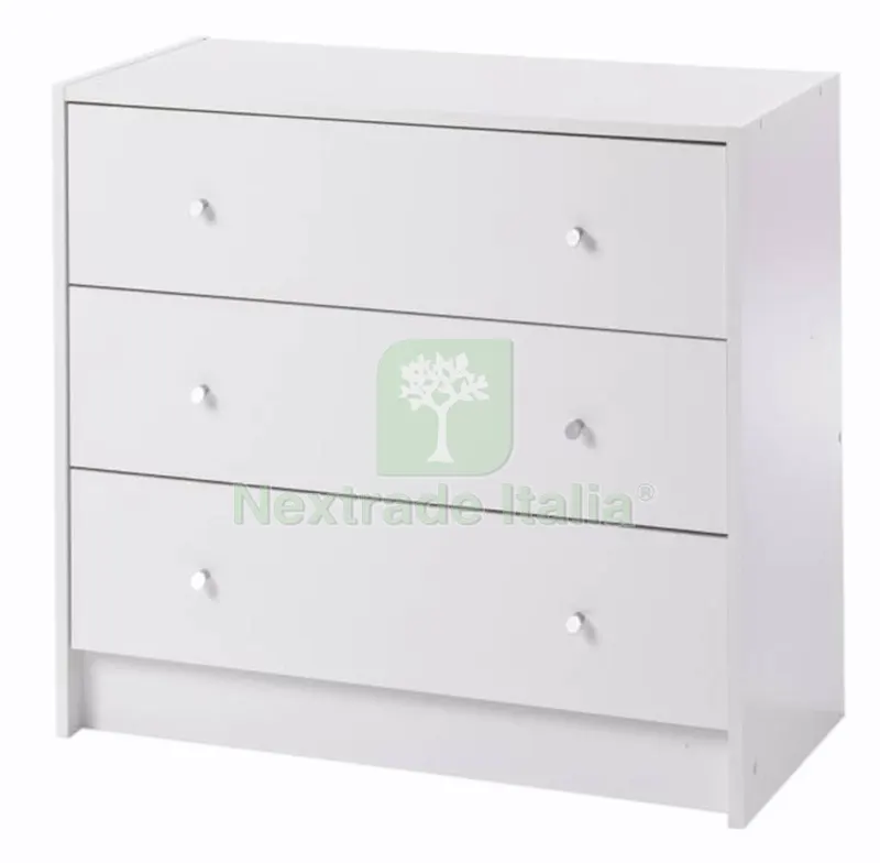 Kit Cassettone 3 Cassetti .7100449 Bianco 77X38X70H — Arredo — rif. FERX.31423