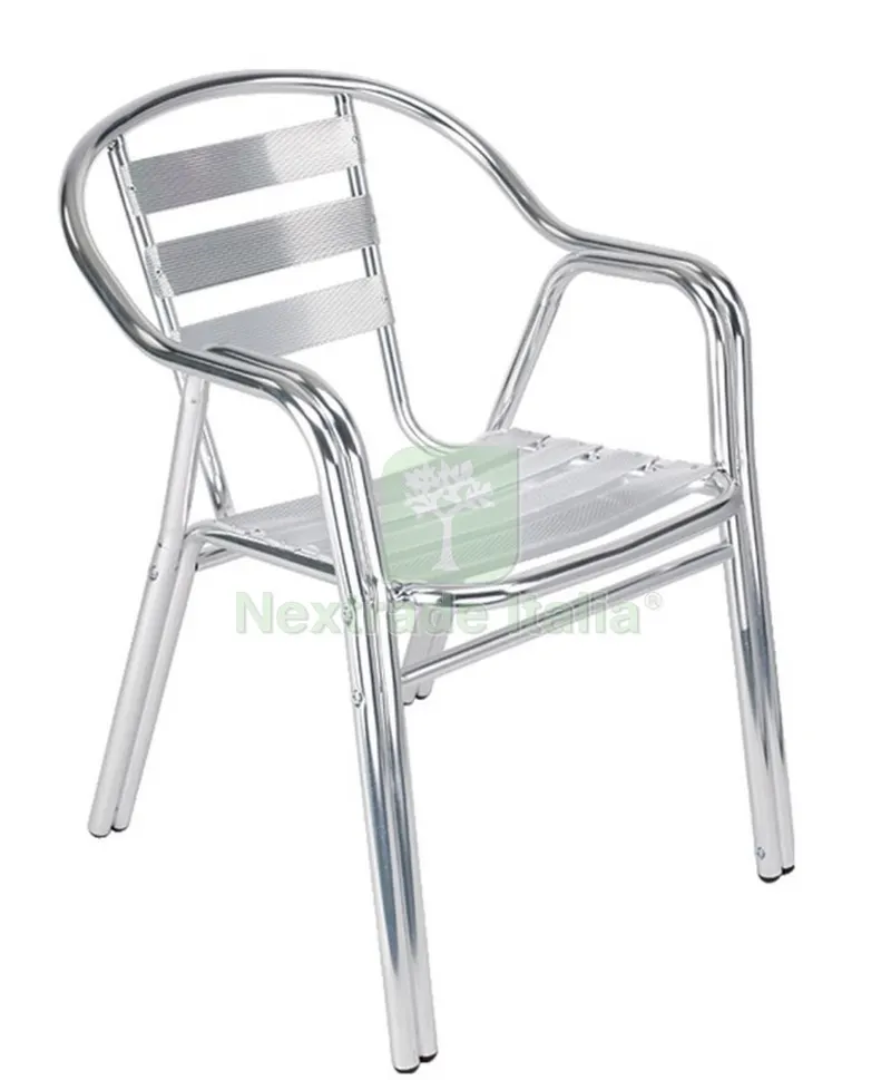 Poltrona in Alluminio "club" Doppio Piede — Arredo — rif. FERX.31433