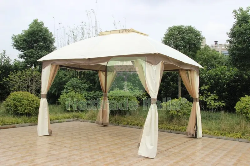 Gazebo in Acciaio 'diamante' CM 300X360 — Gazebo e strutture giardino — rif. FERX.31476