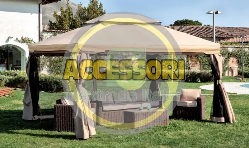 SET TELI LATERALI X GAZEBO 'ADVENTURE' MAGNUM — Gazebo e strutture giardino — rif. FERX.31485 SET TELI LATERALI X GAZEBO 'ADVENTURE' MAGNUM — Gazebo e strutture giardino — rif. FERX.31485