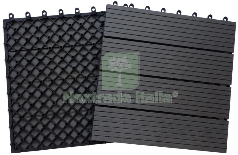 10PZ Piastrella Poli-Wood Antracite CM.30X30 — Cornici e profili decorativi — rif. FERX.31501 10PZ Piastrella Poli-Wood Antracite CM.30X30 — Cornici e profili decorativi — rif. FERX.31501