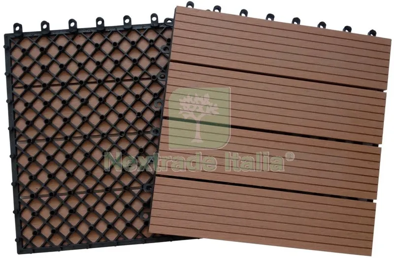 10PZ Piastrella Poli-Wood Legno Scuro CM.31X31 — Cornici e profili decorativi — rif. FERX.31510 10PZ Piastrella Poli-Wood Legno Scuro CM.31X31 — Cornici e profili decorativi — rif. FERX.31510