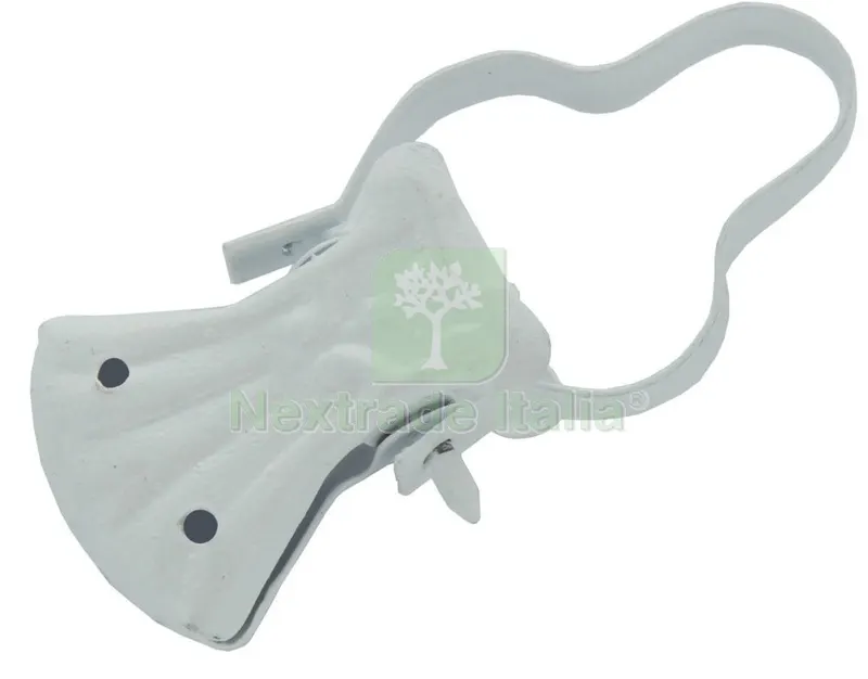 100PZ PINZA PER TENDE CON ARCO LACCATO BIANCO — Pinze e tronchesi — rif. FERX.31544 100PZ PINZA PER TENDE CON ARCO LACCATO BIANCO — Pinze e tronchesi — rif. FERX.31544