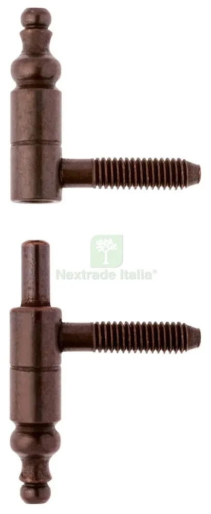 80PZ Anuba Barocco Acciaio Bronzato da 9 — Cerniere e cardini — rif. FERX.3180 80PZ Anuba Barocco Acciaio Bronzato da 9 — Cerniere e cardini — rif. FERX.3180