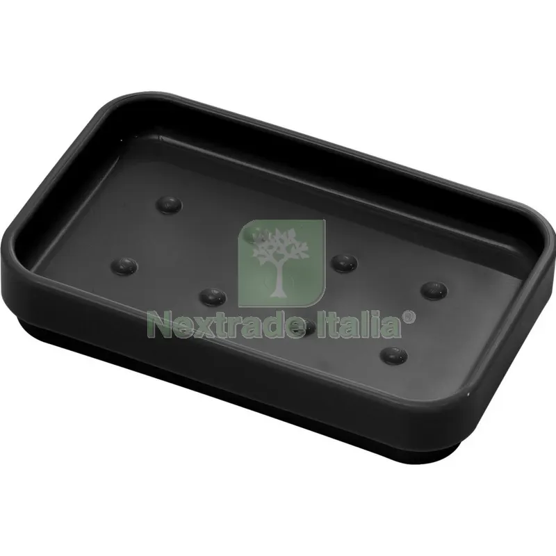 8PZ GEDY ART.6312 PORTASAPONE SEVENTY NERO OPACO — Accessori bagno — rif. FERX.3196