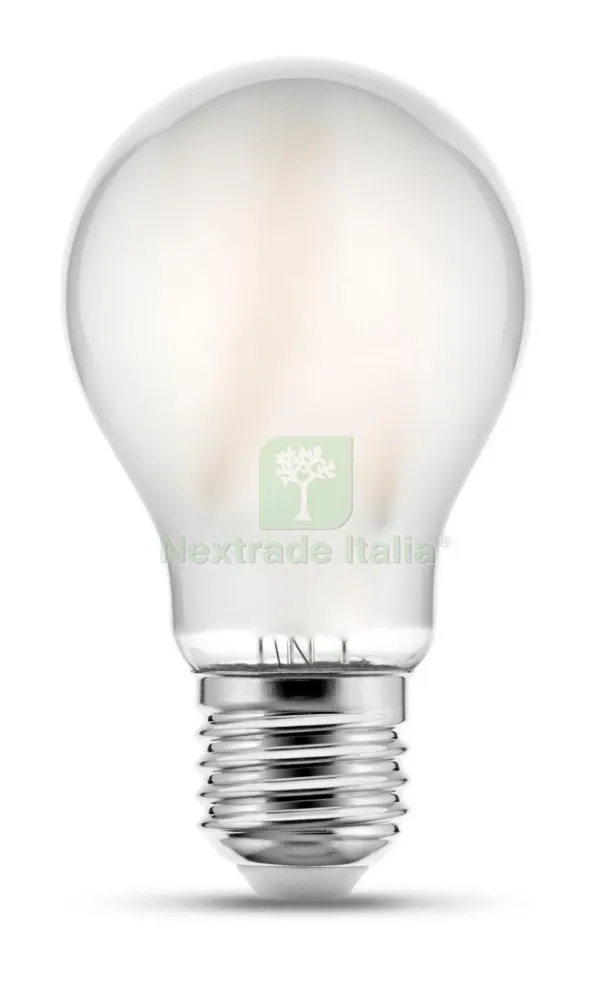 10PZ LED Goccia 8WE27 -LUMEN1055-2700K FIL/Satinato — Illuminazione — rif. FERX.3206