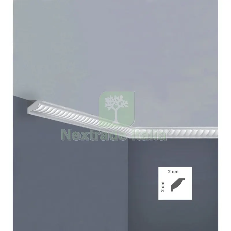 10PZ CORNICE POLISTIRENE CM.200 ART. X35 (SF35) — Isolanti e reti — rif. FERX.32077