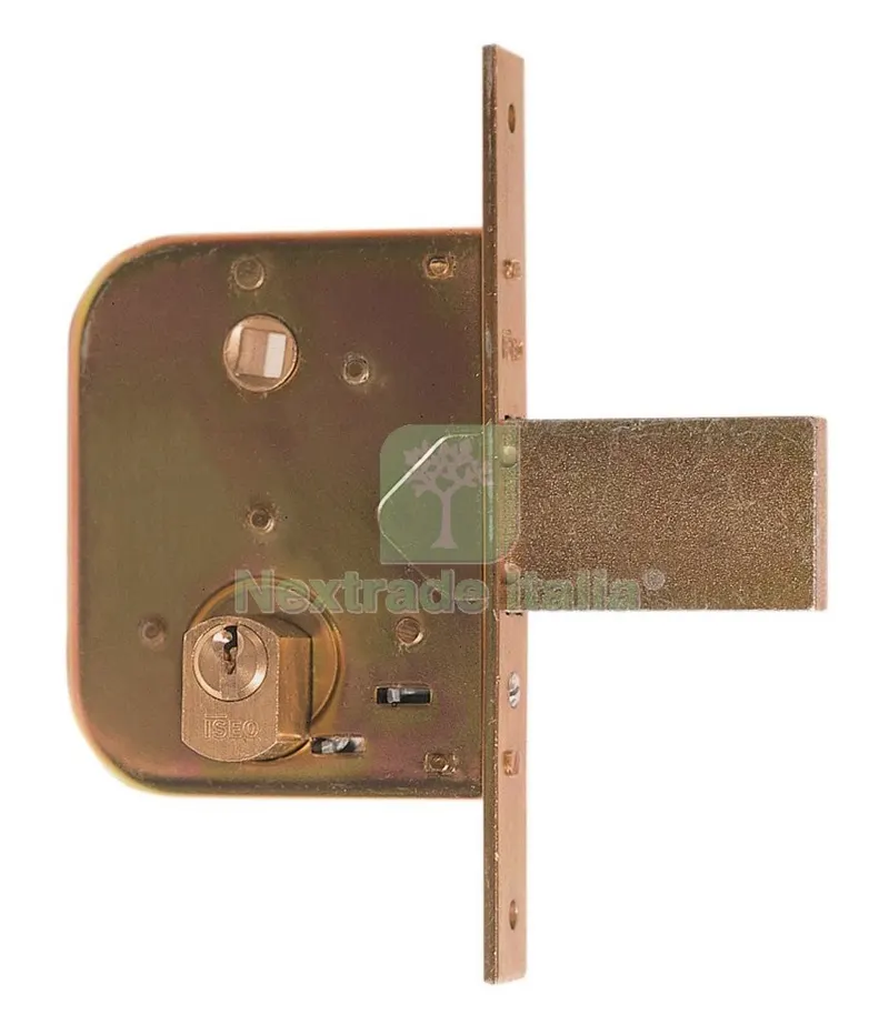 2PZ Iseo ART. 600.45.0 Serratura x Cancello con Cilindro Tondo — Serrature e cilindri — rif. FERX.323 2PZ Iseo ART. 600.45.0 Serratura x Cancello con Cilindro Tondo — Serrature e cilindri — rif. FERX.323