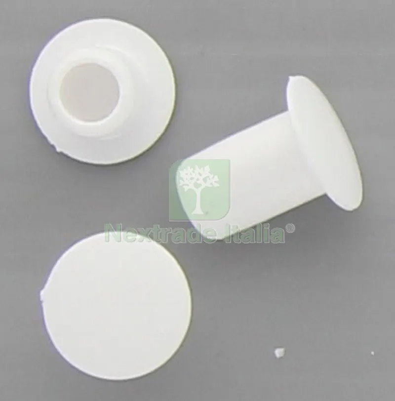 1000PZ COPRIFORO PLASTICA MM. 6 BIANCO — Tubi e raccordi — rif. FERX.32326