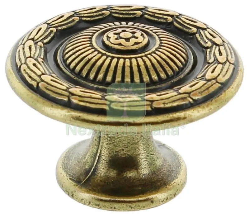 25PZ Pomolo Anticato ART. 24286Z MM.30 Oro Valenza — Maniglie e pomelli — rif. FERX.32522