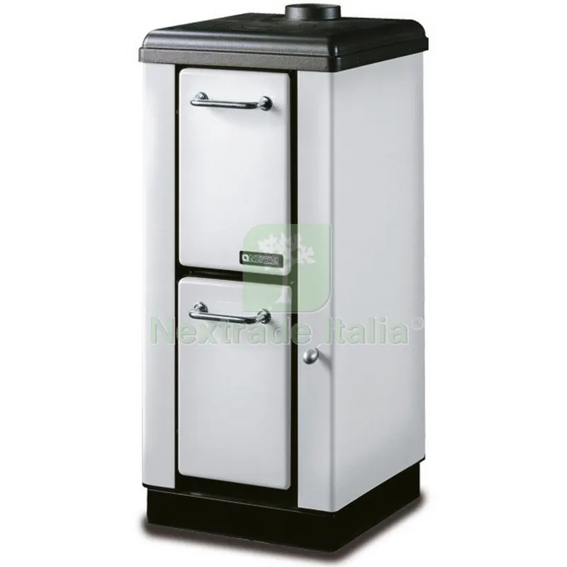 Stufa a Fuoco Continuo MOD.MIGNON Bianca — Pompe — rif. FERX.32727