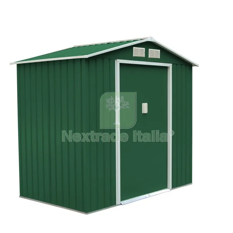 Ricovero Attrezzi in Lamiera CM 213X127X195H — Gazebo e strutture giardino — rif. FERX.32878 Ricovero Attrezzi in Lamiera CM 213X127X195H — Gazebo e strutture giardino — rif. FERX.32878