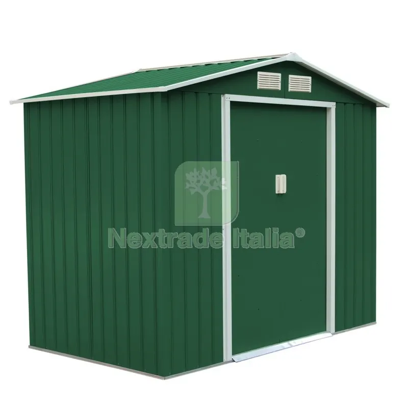 Ricovero Attrezzi in Lamiera CM 277X191X202H — Gazebo e strutture giardino — rif. FERX.32888