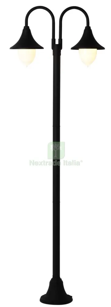 LAMPIONE PARIGI 2 BRACCI NERO — Illuminazione — rif. FERX.32953 LAMPIONE PARIGI 2 BRACCI NERO — Illuminazione — rif. FERX.32953